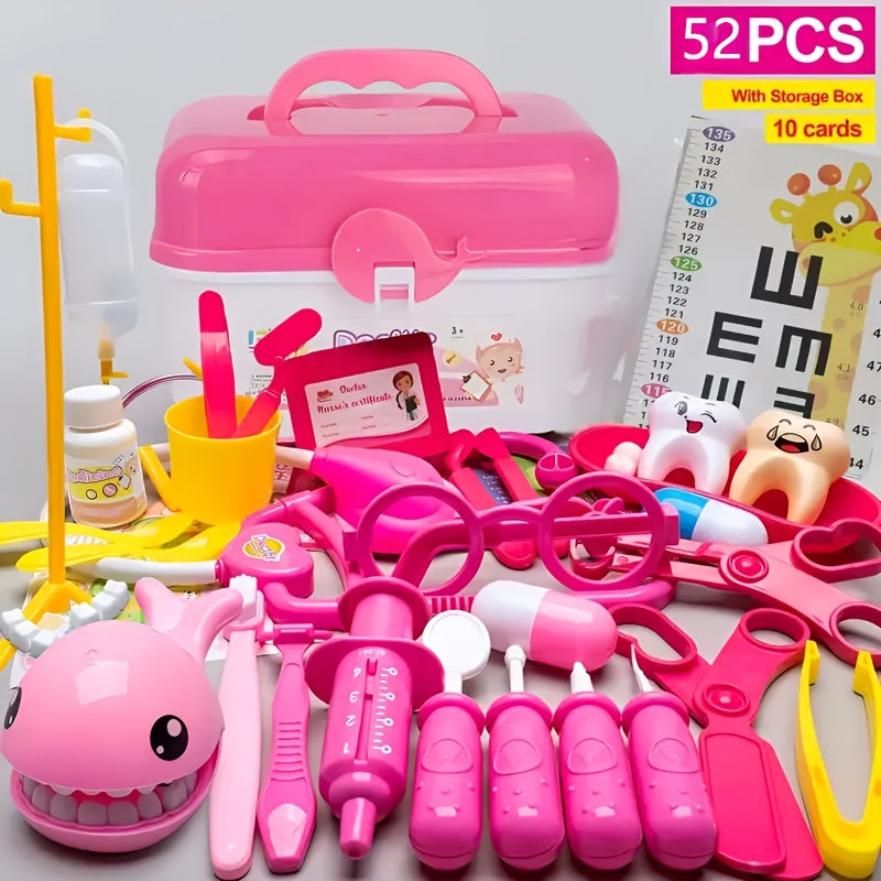 JETFLIP Kids Doctor Play Set with Stethoscope Syringe Medical Bag & Accessories