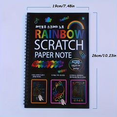 Scratch Art Book Set with Pen - Creative Paper Craft for Kids