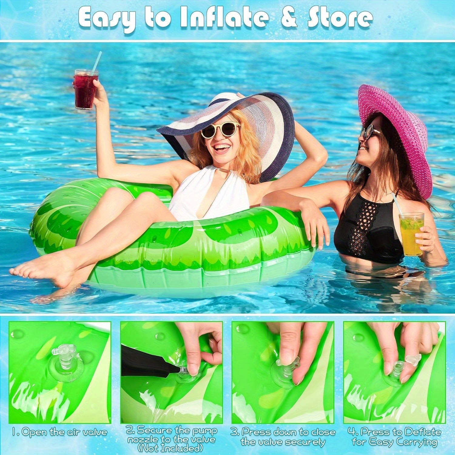 Lemon Inflatable Pool Float Boat 27.5 inch PVC Huge Adult Yellow & Zig