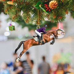 Creative Rider Acrylic Flat Decoration Pendant for Christmas Tree, Set of 5 or 6
