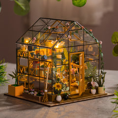 3D Jigsaw Puzzle Dollhouse Kit DIY Small House with Furniture