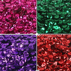 1200pcs Silvery Bottom Colorful Sequins DIY Hand sewn Sequins
