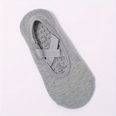 Anti-Slip Yoga Socks with Cross Strap Gripper for Barre Ballet Pilates