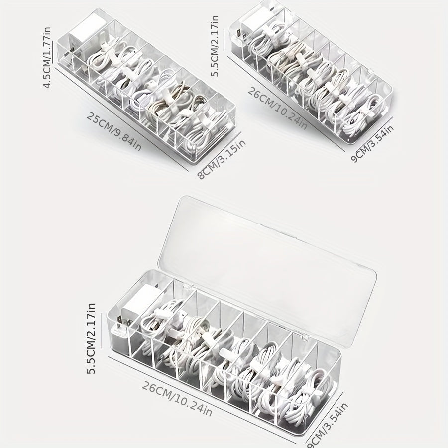 Desktop Cable Storage Box - Keep Cables Organized