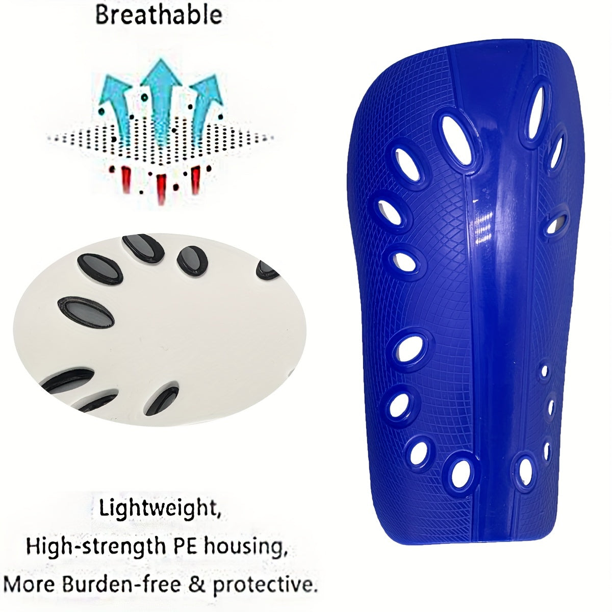 1pair Adult Football Shin Guards Breathable Protective Gear