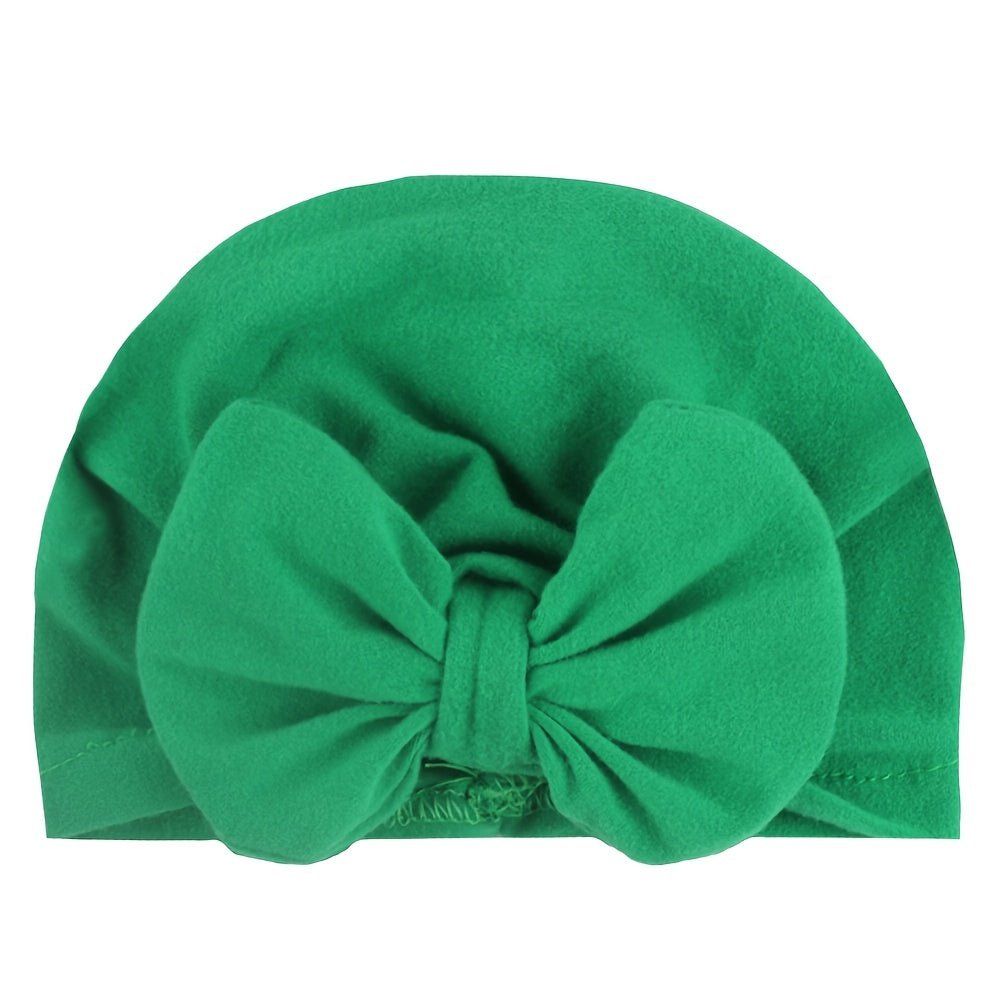 Infant Head Wrap Hat Bow Beanie Caps Turban For Baby Boys And Girls
