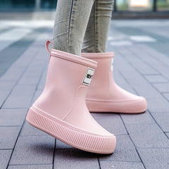 Waterproof Anti slip PVC Rain Boots For Women
