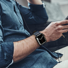 Vintage Leather Buckle Waist Watch Band - Unisex