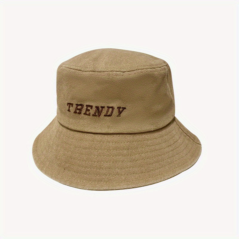 Embroidery Unisex Bucket Hat Lightweight Couple Basin Hat