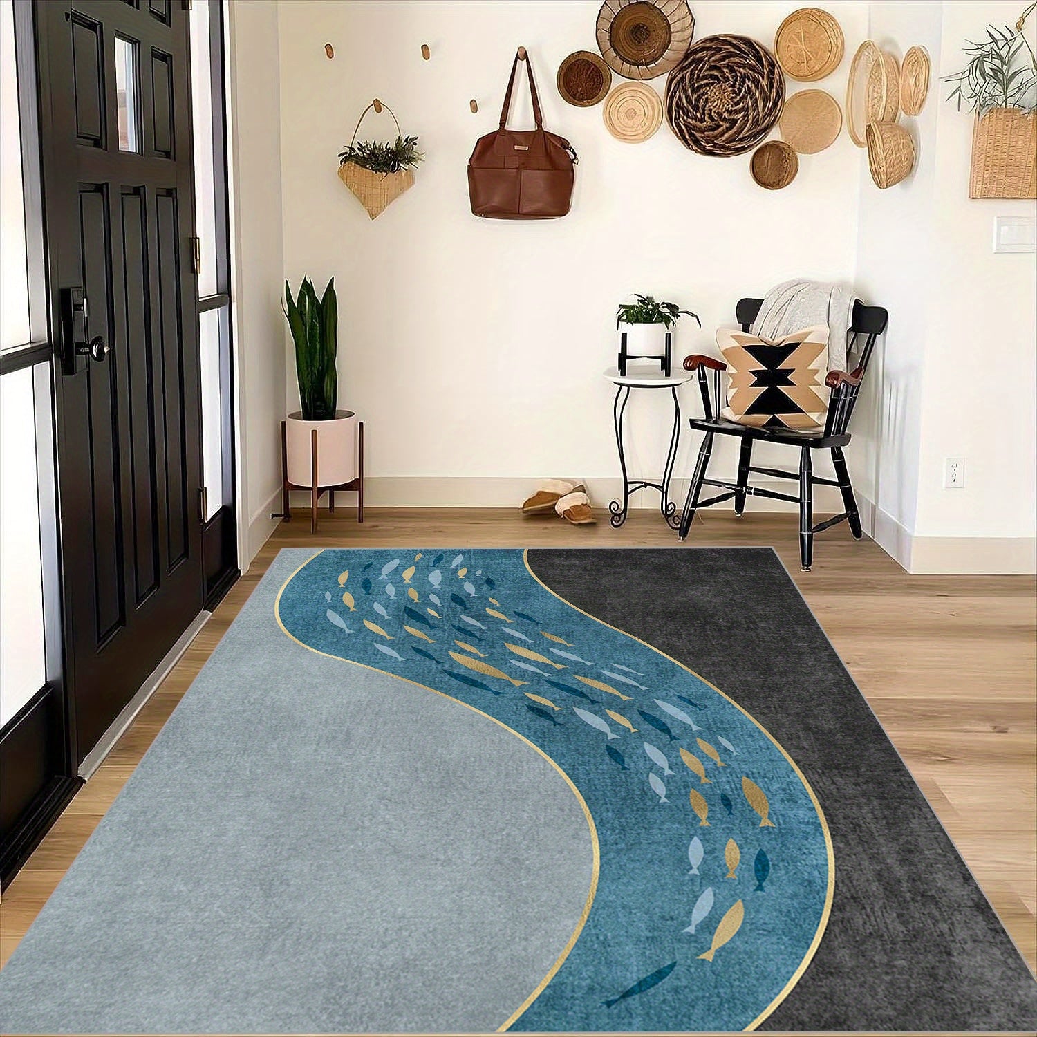 Soft Faux Sheepskin Floor Mat Cashmere Carpet Anti Slip Washable Large