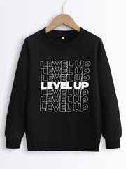 Boys Casual Sweatshirt Long Sleeve Crew Neck Tops