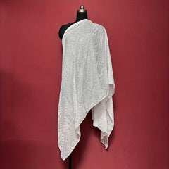 Beige Hot Stamping Scarf Vintage Cotton Large Shawl Women Hijab