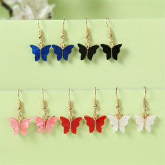 Colorful Butterfly Earrings Set for Girls - 5 Pairs