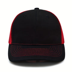 Wide Brim Baseball Cap Block Sunscreen Trucker Hat Mesh Breathable Snapback