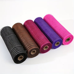 10 Yard Golden Wire Mesh Party Decoration Ribbon Roll