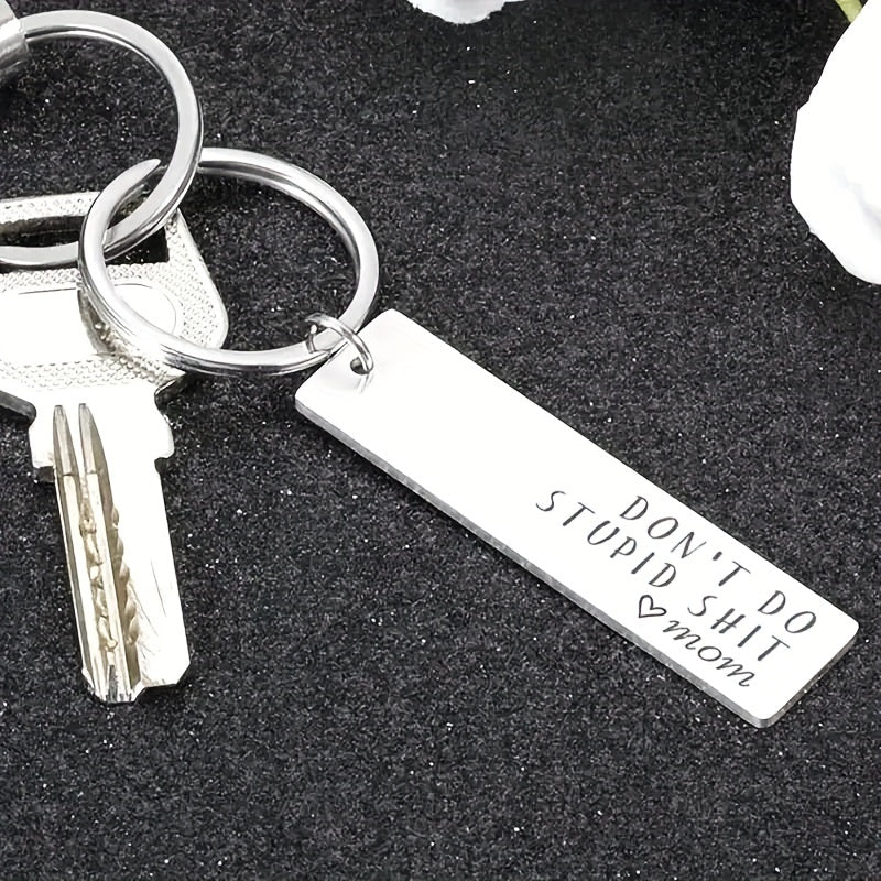 Creative Don't Do Stupid Key Chain Gift for Teenagers