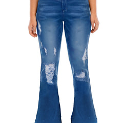 Flared Leg High Stretch Jeans