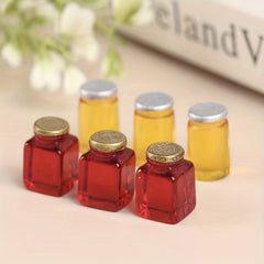 DIY Dollhouse Accessories Set - Jam Jars and Honey Jars for Kitchen Decor