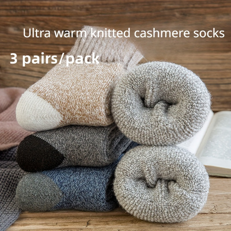 Men's Coldproof Wool Thermal Cashmere Mid calf Socks
