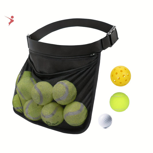 Tennis Storage Bag Pickleball Bag Portable Ball Waist Bag Tennis Pick up Bag