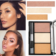 3 Blush Palette Natural Face Blush Highlighter Contouring Makeup