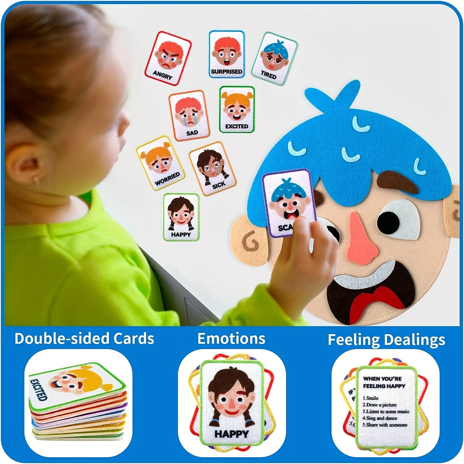 Craftstory Emotions Cards for Making Faces Game