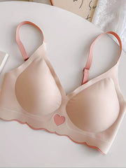 Seamless Thin Block Sport Bras Medium Stretch Anti sagging Push Up Bra