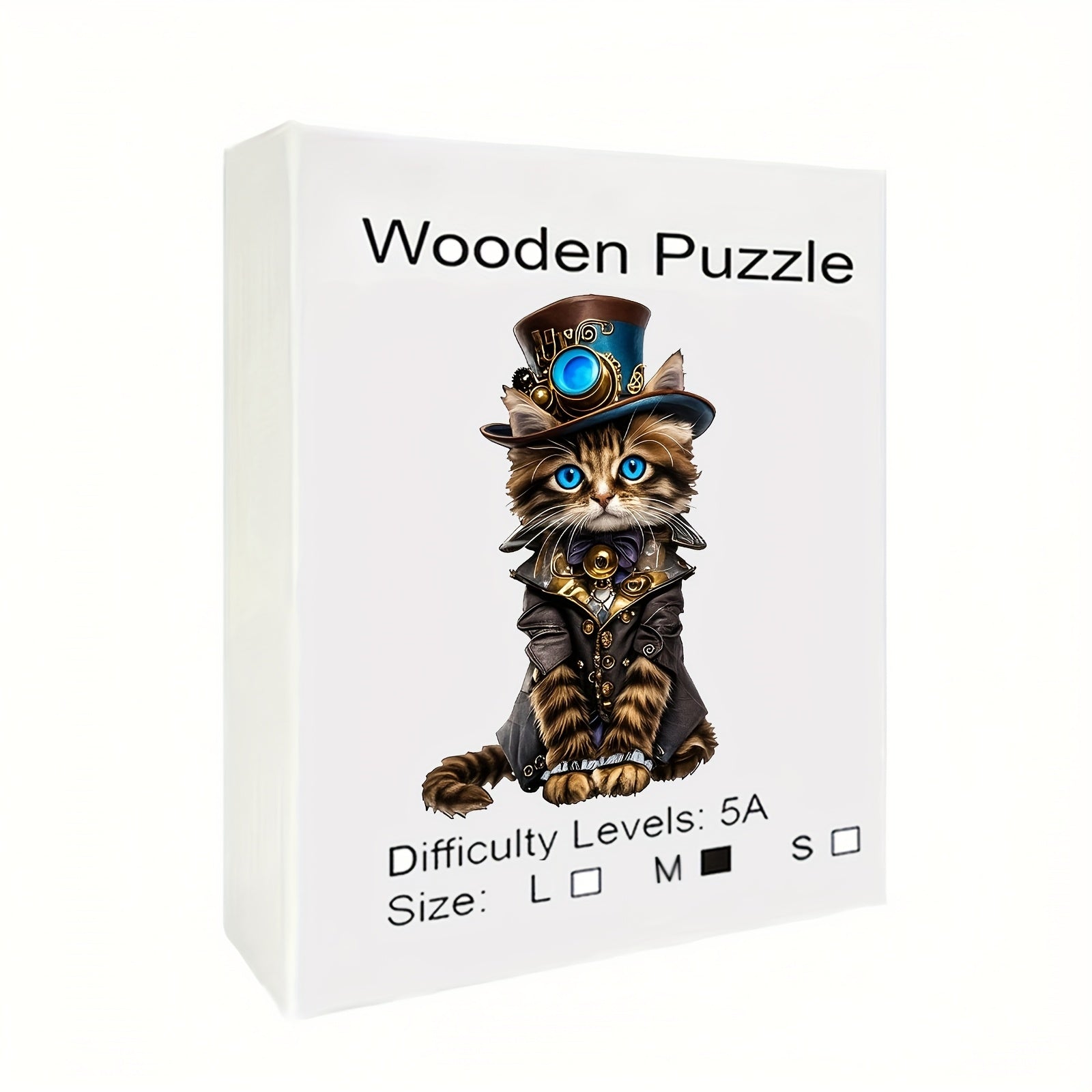 Gentleman Cat Wooden Puzzle Challenging Brain Teaser