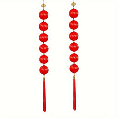 2pcs Tassel Lantern Pendant Year Decoration for Christmas Wedding Party