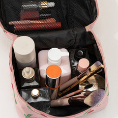 Portable Makeup Storage Bag with Mesh Pocket Waterproof