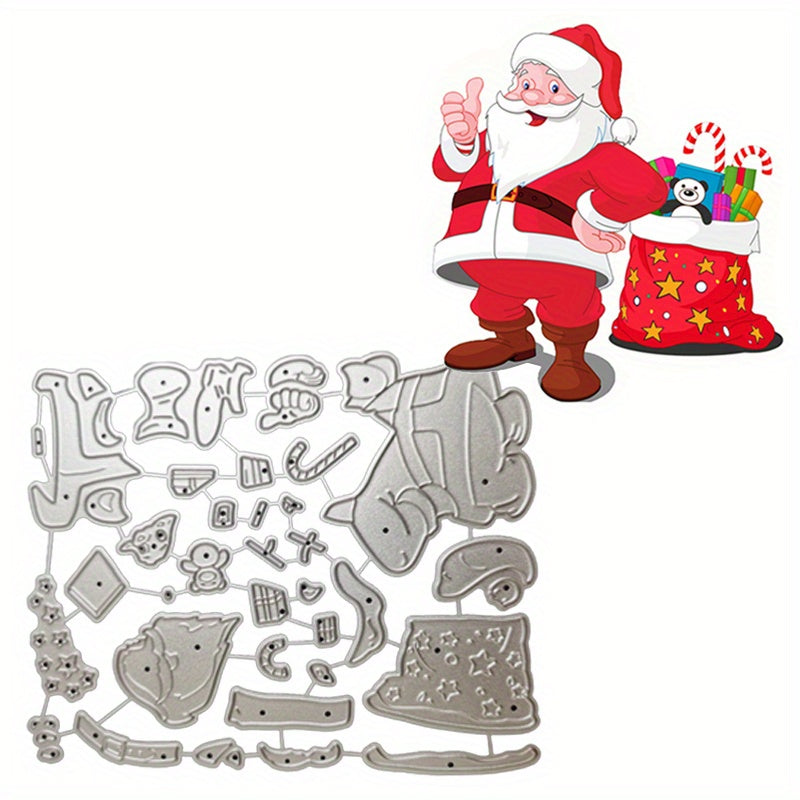 Santa Claus Christmas Metal Cutting Dies Stencil Template Scrapbooking