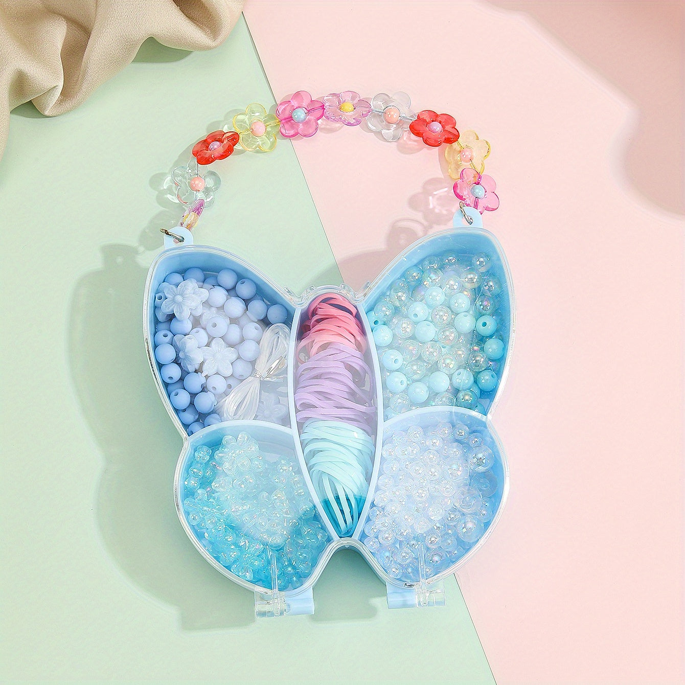 DIY Colorful Plastic Chain Handbag for Girls