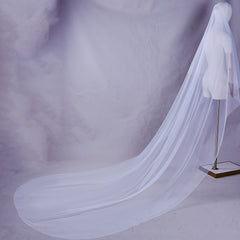 Double Layer Bridal Veil with Comb 100 Nylon Mesh Hand Wash No Printing