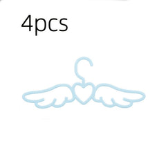 4pcs Love Angel Wings Shaped Hanger with Tie Scarf Holder
