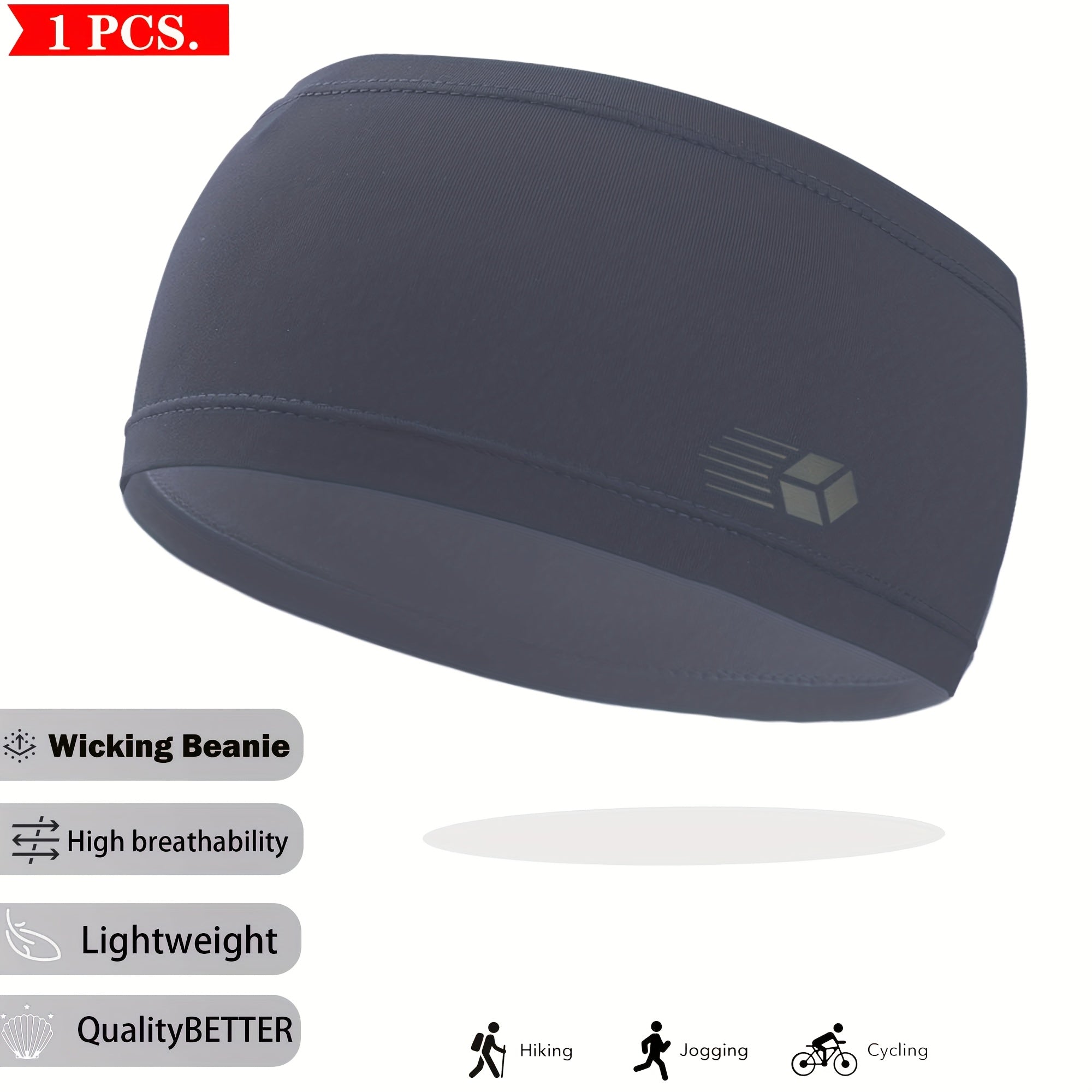 2pcs Sweat Absorbent Sports Headband for Men & Women, Elastic Yoga Running Cycli