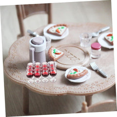 10pcs High Footed Red Wine Glass Pendants for Dollhouse Keychains