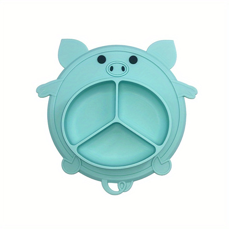 Stylish Baby Dinner Plate with Suction Cup - Training Tableware