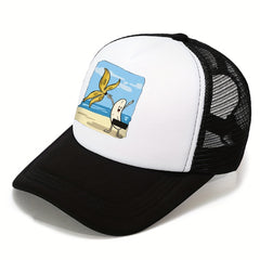 Men's Baseball Mesh Cap Breathable Outdoor Sunshade Trucker Hat