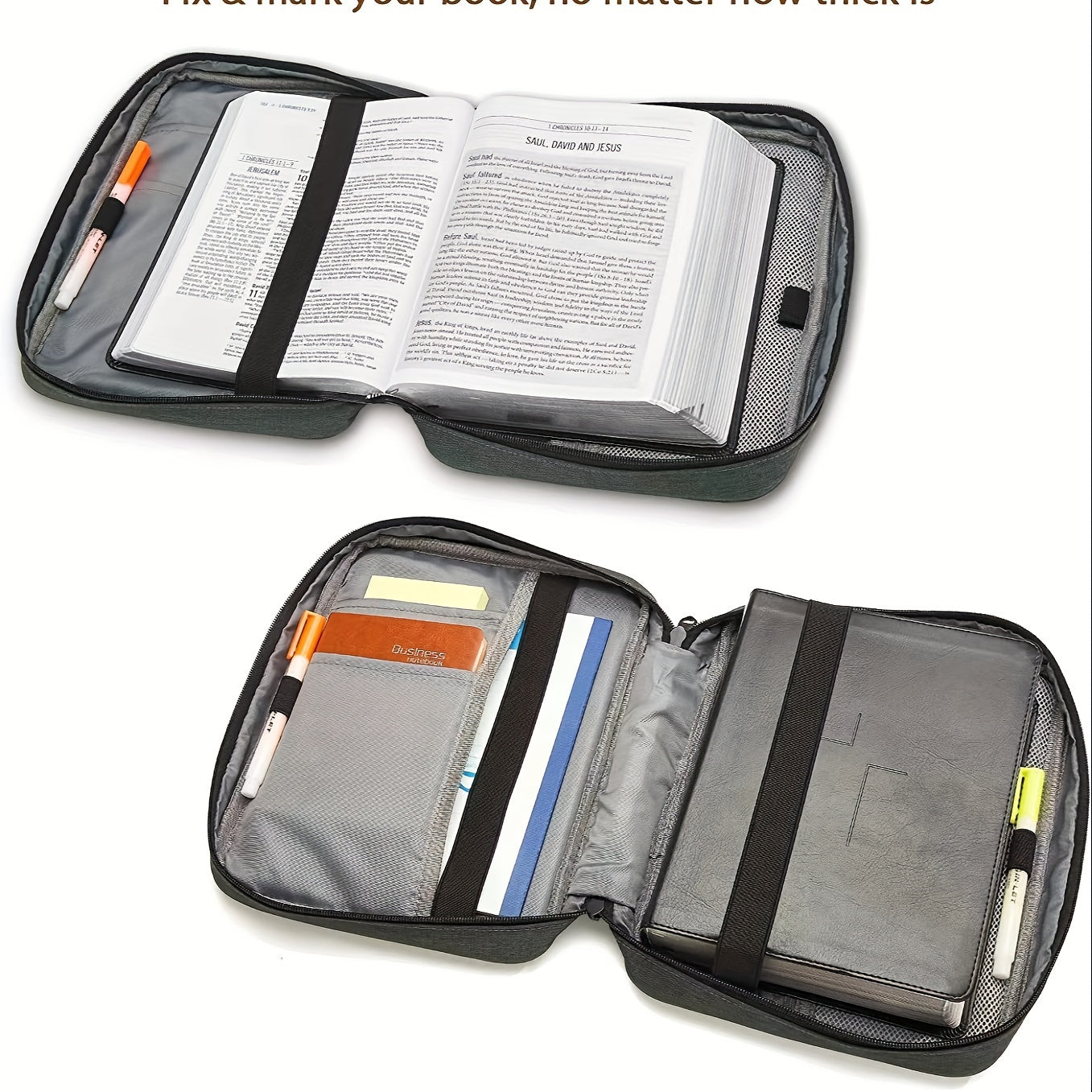 Portable Book Box Bible Book Bag Stationery Pen Stationery Storage Bag