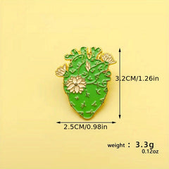 Cartoon Organ Heart Collection Enamel Pin for Clothes Bags Jackets