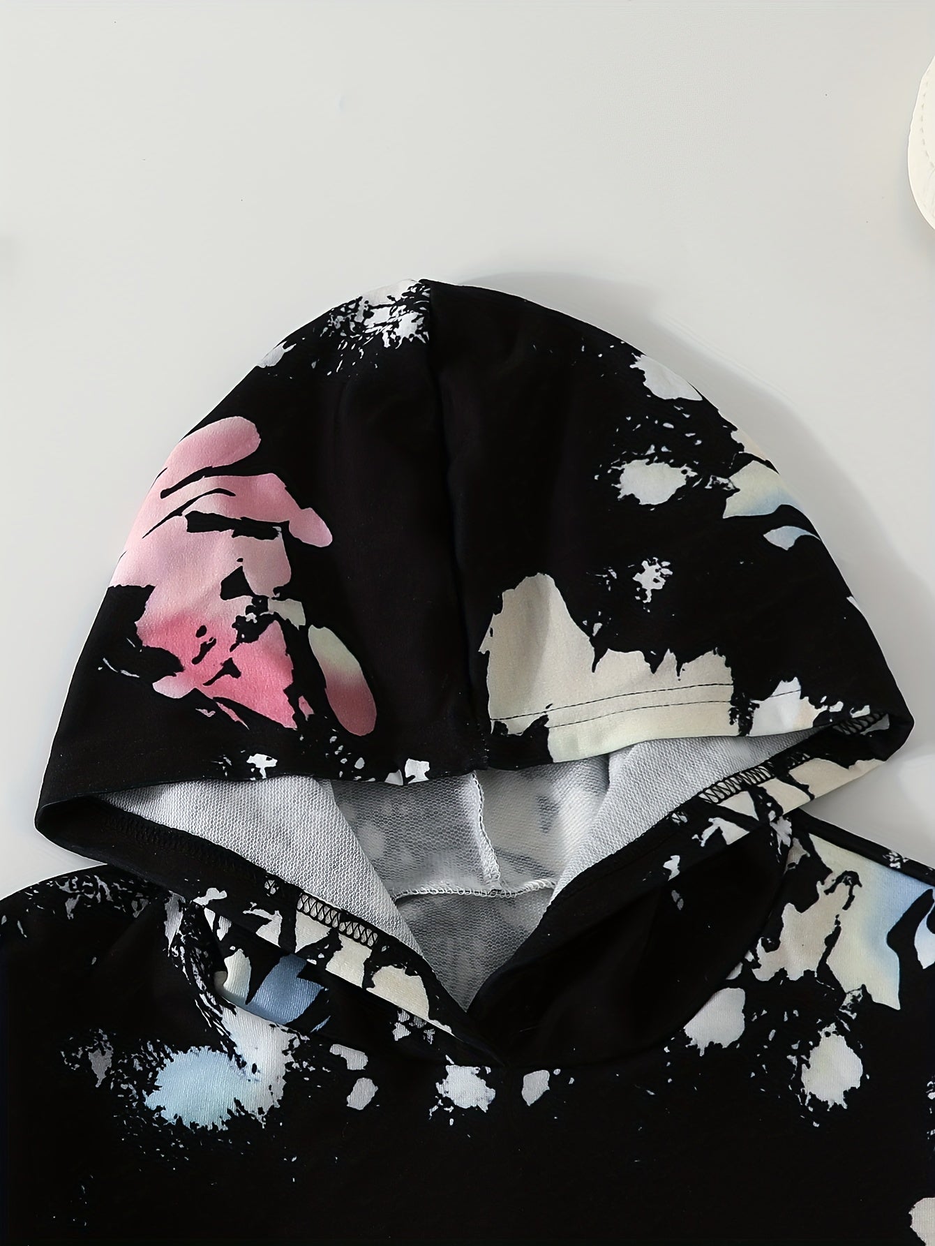 Girl's Tie Dye 2pcs Hoodie & Sweatpants Set for Spring Fall