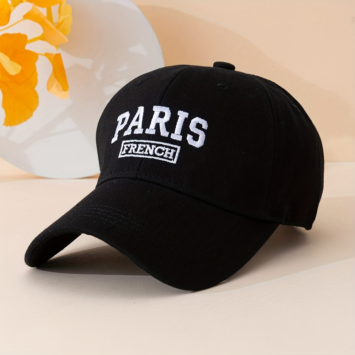 French Paris Embroidery Baseball Cap Lightweight Unisex Sun Hat