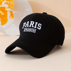 French Paris Embroidery Baseball Cap Lightweight Unisex Sun Hat