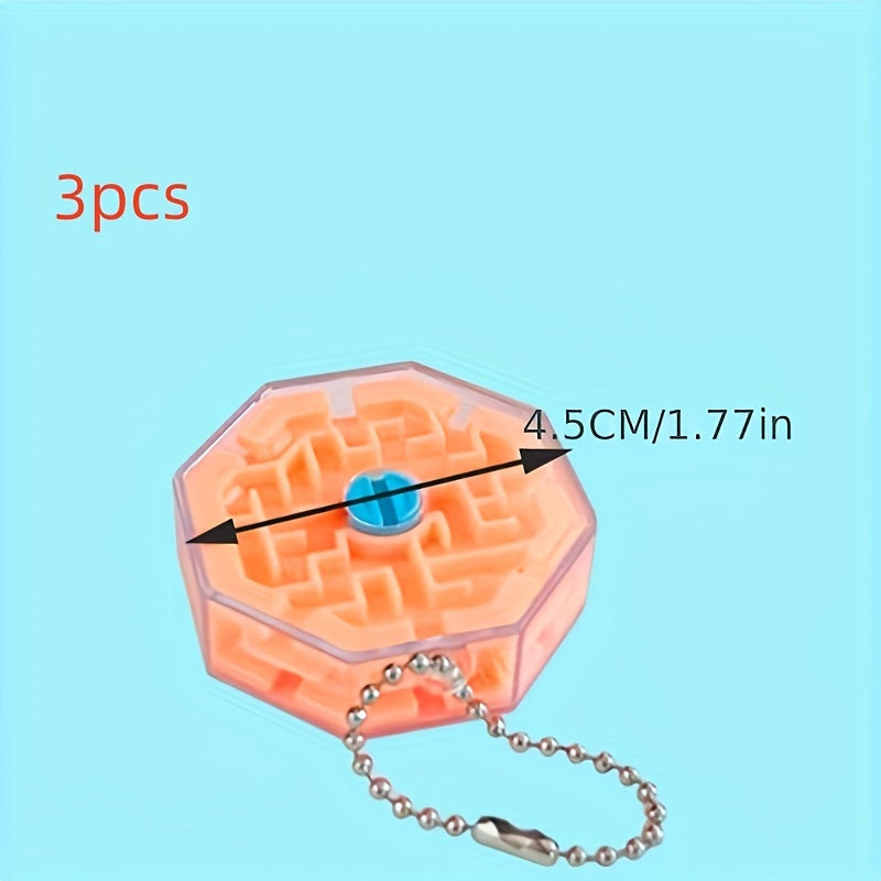 3D Stereo Beads Maze Toy Keychain Gift Men Women