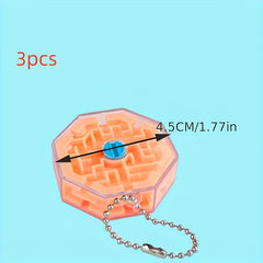 3D Stereo Beads Maze Toy Keychain Gift Men Women