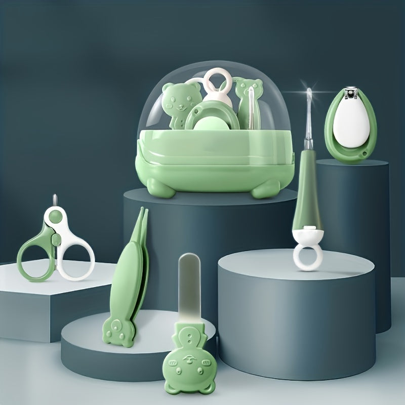 Baby Nail Clipper Set with Luminous Ear Spoon