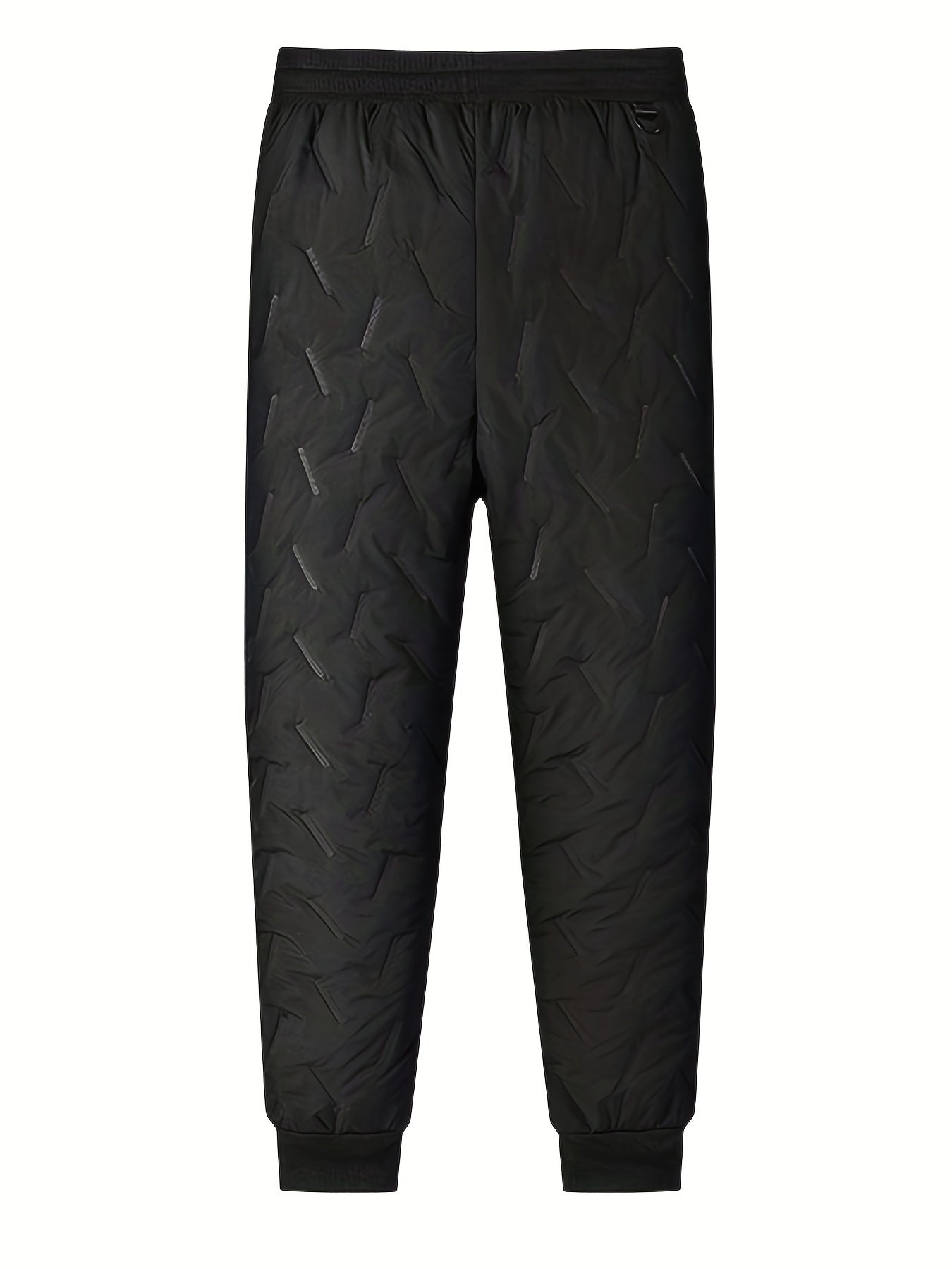 Men's Warm Fleece Stretch Joggers with Zipper Pockets