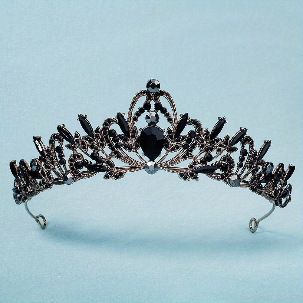 Retro Court Style Crown Gauze Headwear Hair Hoop