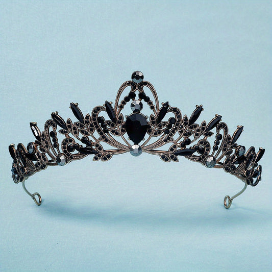 Retro Court Style Crown Gauze Headwear Hair Hoop