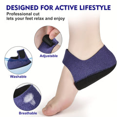 2 Pairs Gel Heel Cushion Pads Thickened Heel Protectors